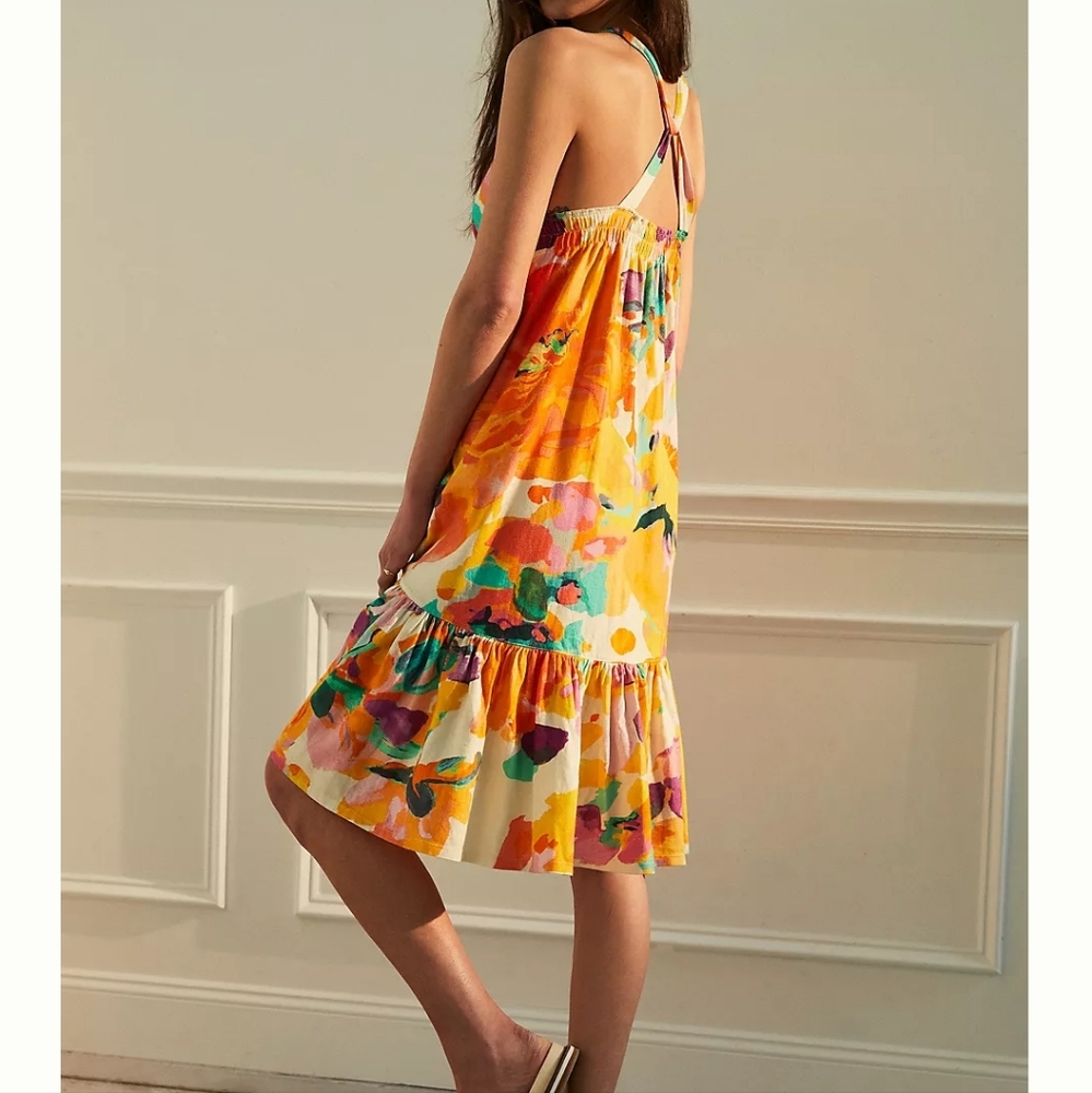 Daily Practice by Anthropologie Frida Cross-Back Midi Dress - Picture 6 of 8